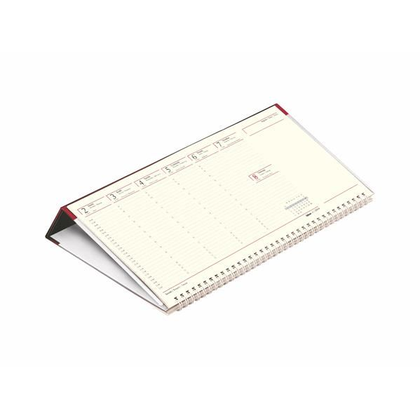 Toptimer NKC050BO asztali fekvő naptár bordó (18C500C-002)