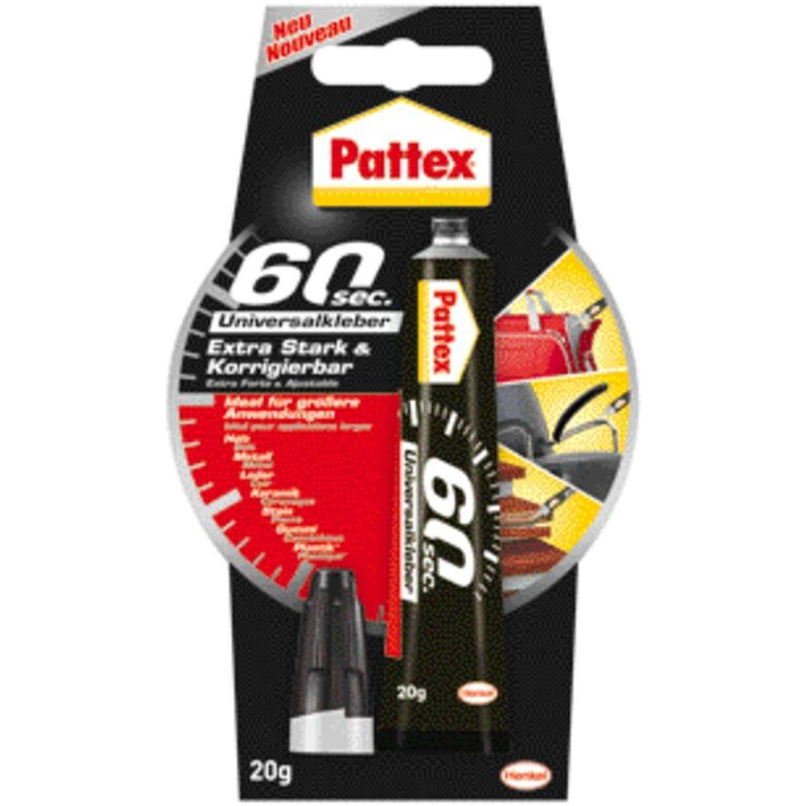 Pattex Universalkleber 60 Sekunden,Tube mit 20g (9H PUK6K) (9H PUK6K)