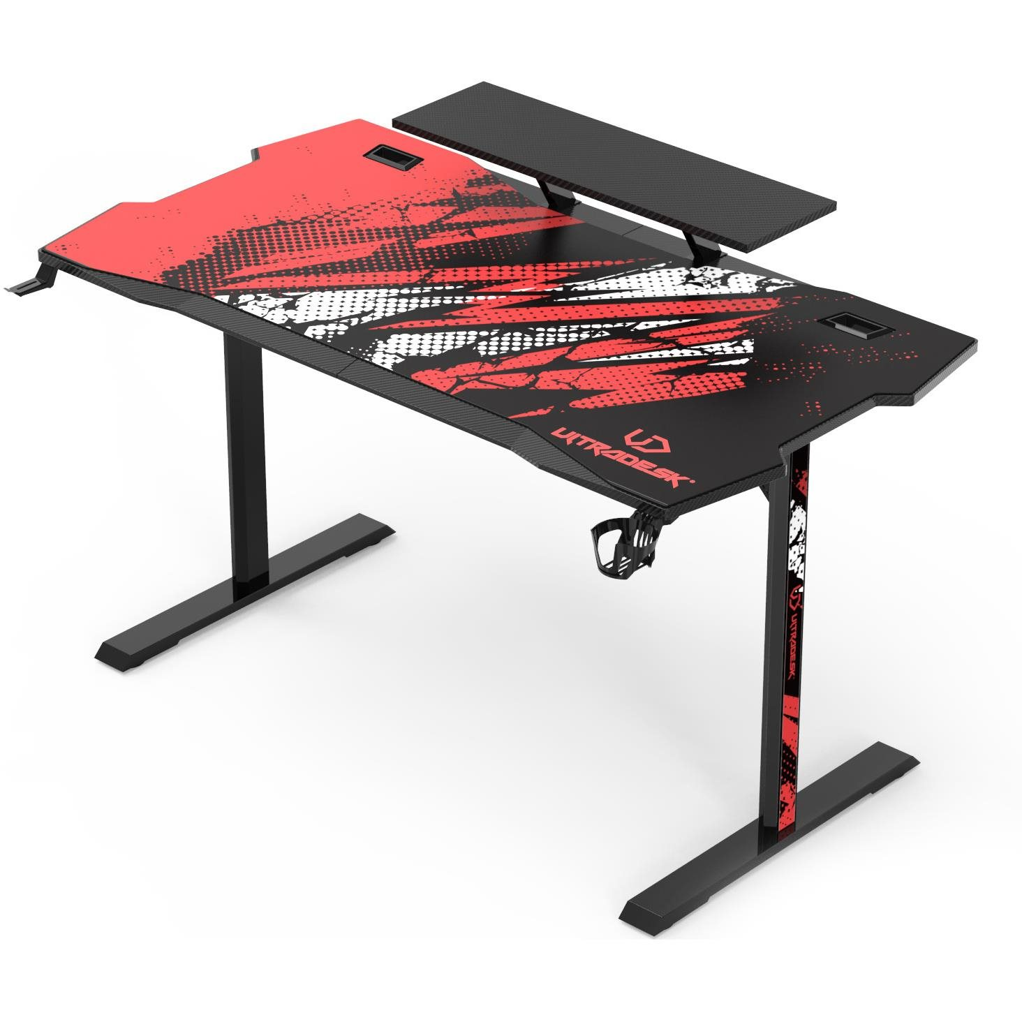 Ultradesk Atomic fekete-piros (UDESK-AT-BK)