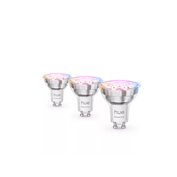 LED žárovka GU10 4,7W 345lm RGB Chytrá Philips HUE Essential 3 ks