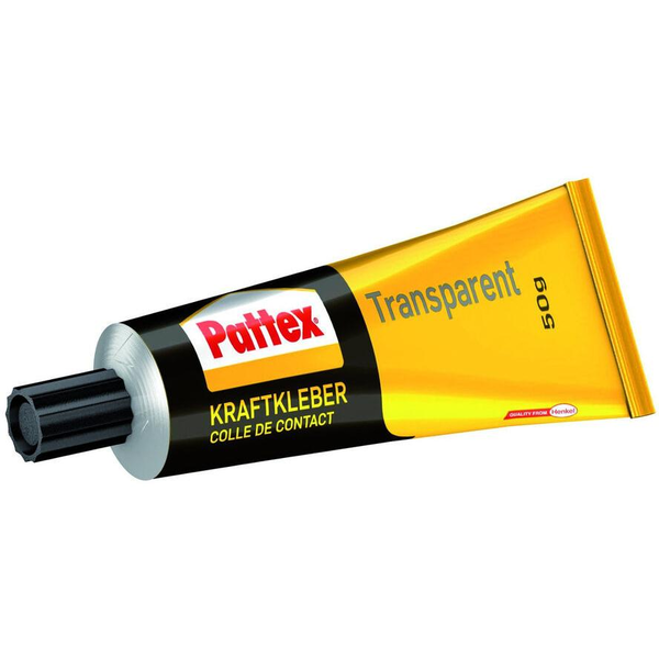 Pattex Kraftkleber Transparent, Kontaktkleber, Tube 50g