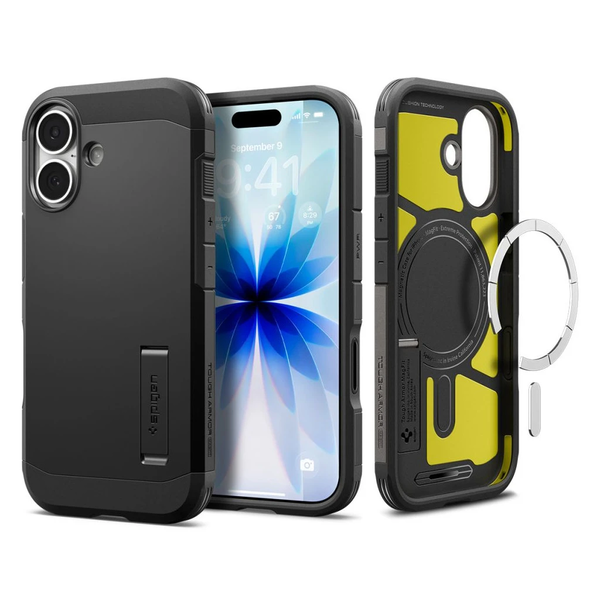 SPIGEN TOUGH ARMOR "T" MAG MAGSAFE iPhone 17 készülékhez tok fekete