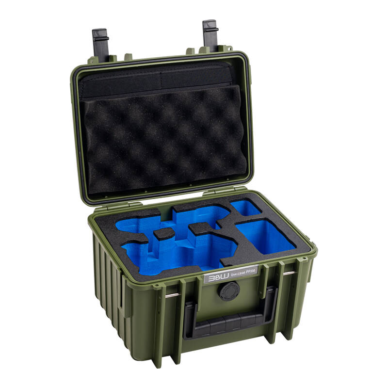 B&W Outdoor Case 2000 DJI Mini 4 Pro Bőrönd - Zöld (2000/G/MINI4PRO)