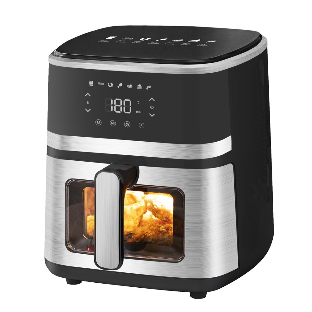 TOO AF-500-S AirFryer Forrólevegős sütő 5L 1400 Watt - Ezüst (AF-500-S)