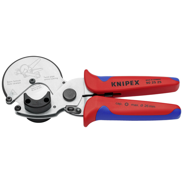 Knipex 90 25 25 Csővágó kompozit és műanyag csövekhez