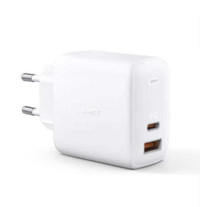 Aukey PA-B3 Hálózati USB-A + USB-C töltő (65W) (PA-B3 WHITE)