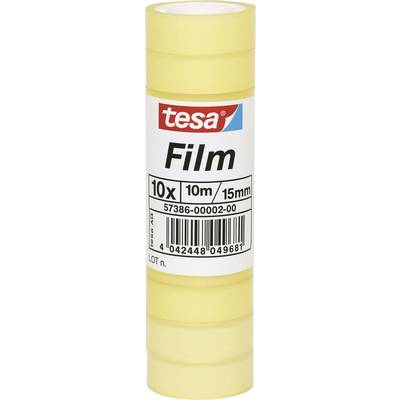 Tesa  (57386-00002-04) film Standard Átlátszó (H x Sz) 10 m x 15 mm 10 db