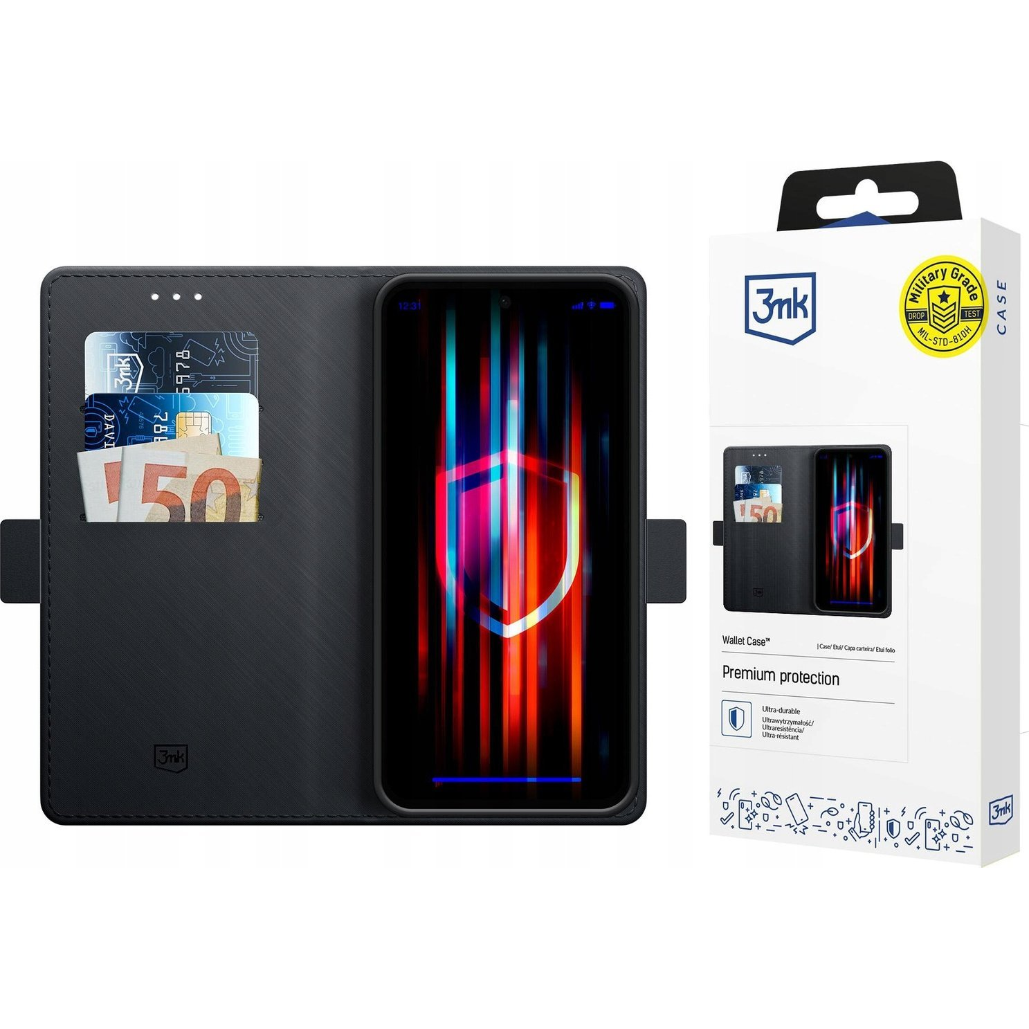 3mk Wallet Case Samsung Galaxy S25 Flip Tok - Fekete (5903108615136)