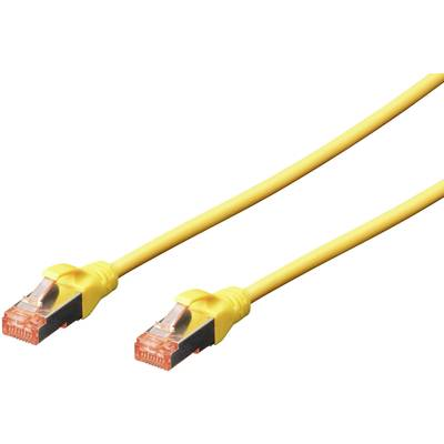 DIGITUS Patchkabel Cat6  S/FTP 2xRJ45  2.0m gelb Hebelschutz Polybeutel