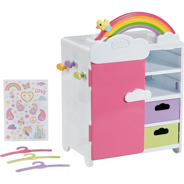 BABY born Rainbow Wardrobe Poppenkledingkast