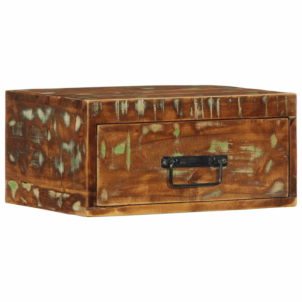 tömör újrahasznosított falra szerelhető éjjeliszekrény (4017453)