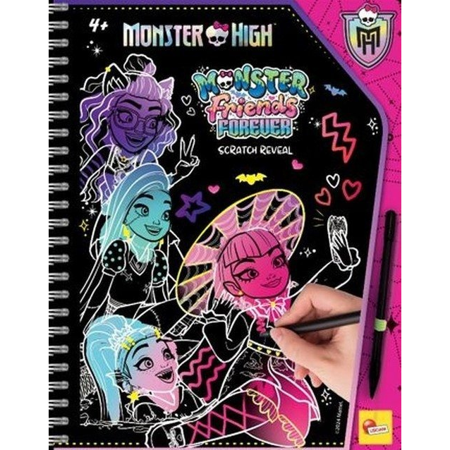 Monster High Friends Forever képkarc készítő szett 44 oldalas - Lisciani (GXP-931437)