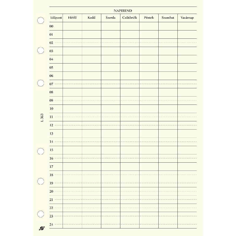 Toptimer Saturnus 146 x 210mm 2022 Gyűrűs naptár kiegészítő (22SL363-CHA)