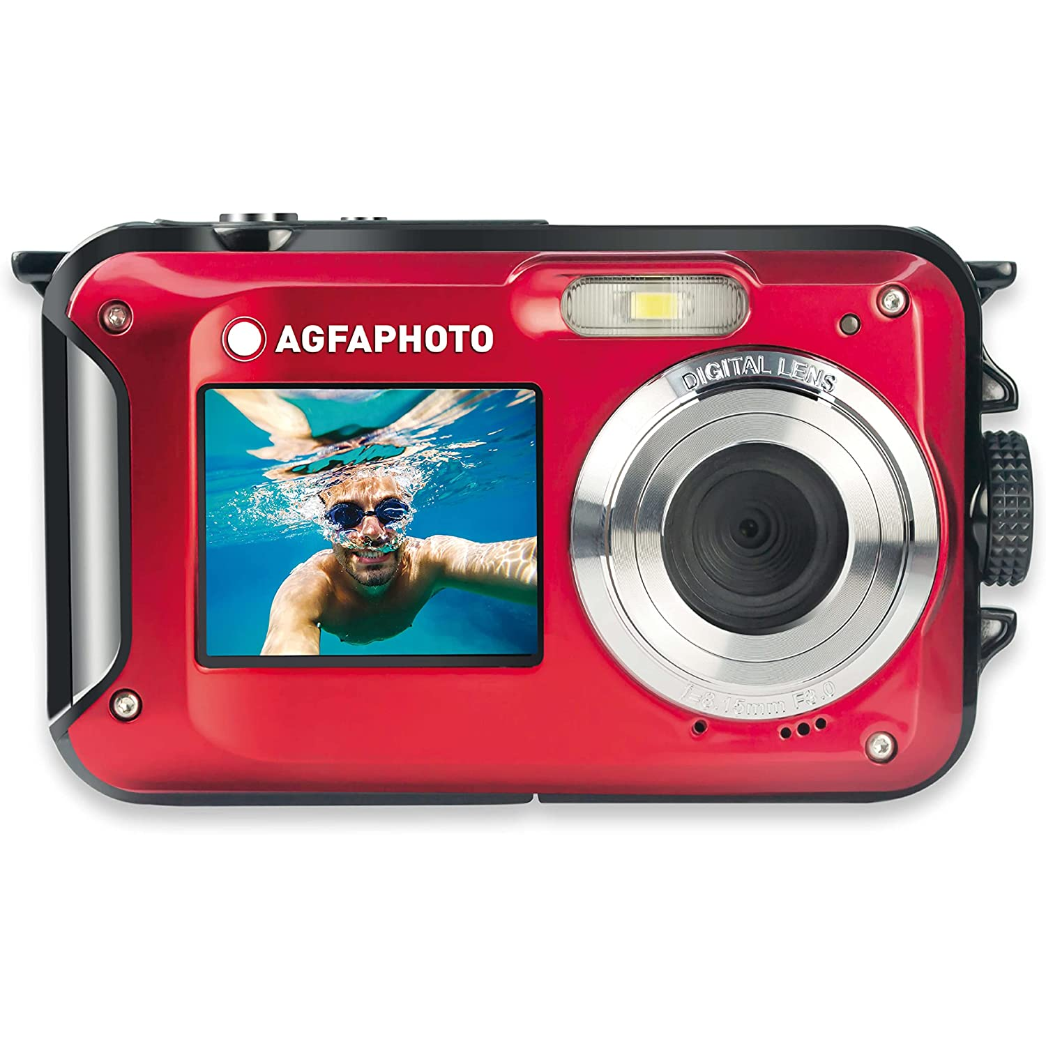 AgfaPhoto Realishot WP8000 Vízálló digitális fényképezőgép - Piros (WP8000RD)