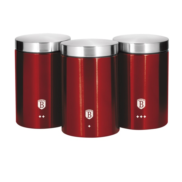 Berlinger Haus BH/1343 burgundy 3 részes tároló szett