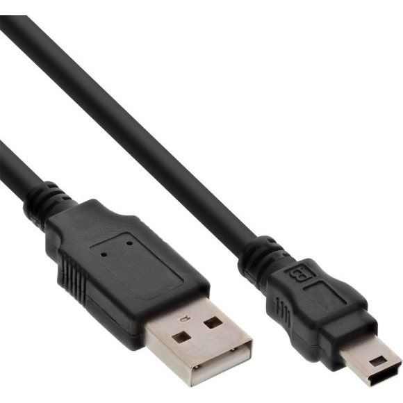 InLine 33107J cavo USB USB 2.0 USB A Mini-USB B Nero
