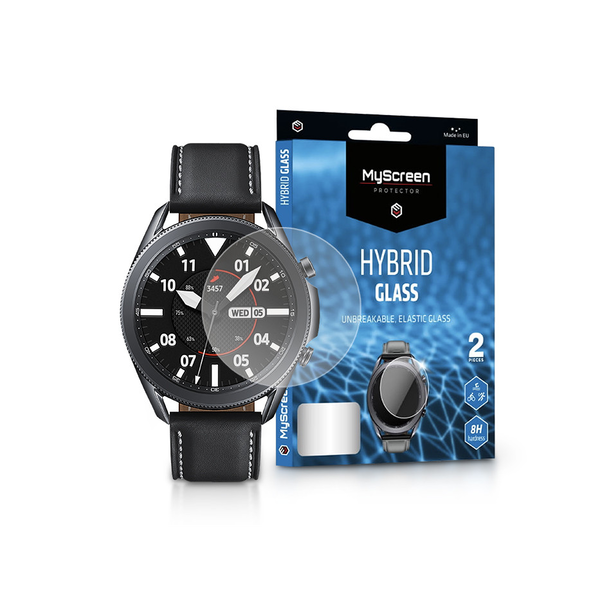 Samsung Galaxy Watch 3 (41 мм) гъвкаво стъклено протекторно фолио за екран - MyScreen Protector Hybrid Glass - 2 бр./оп. - прозрачно