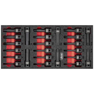 Vigor Ütvefúró dugókulcs betét készlet 1/2 (12,5 mm) 24 részes (V5603) (V5603)