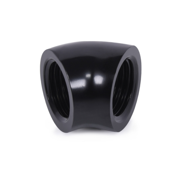 Alphacool Eiszpafen L-adapter - G1/4 anya - G1/4 anya - Fekete