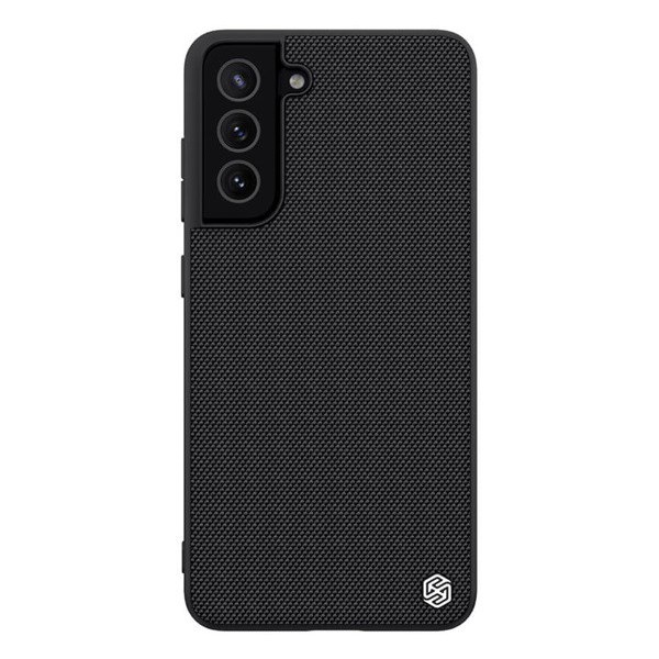 NILLKIN TEXTURED műanyag telefonvédő (érdes felület, közepesen ütésálló, szilikon keret, 3D minta) FEKETE [Samsung Galaxy S21 FE (SM-G990)] (5996591091891)
