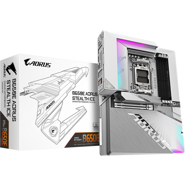 GIGABYTE B650E AORUS STEALTH ICE Alaplap