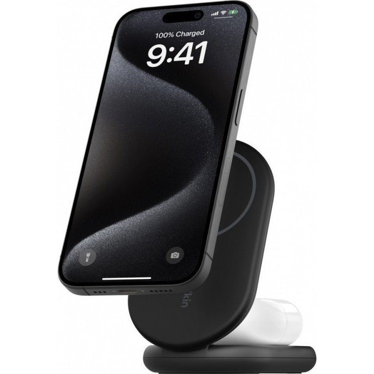 WRLSS BOOST CHARGEQI2 KLAPPBARE 2IN1 LADESTAT. 15WATT (WIZ028VFBK)