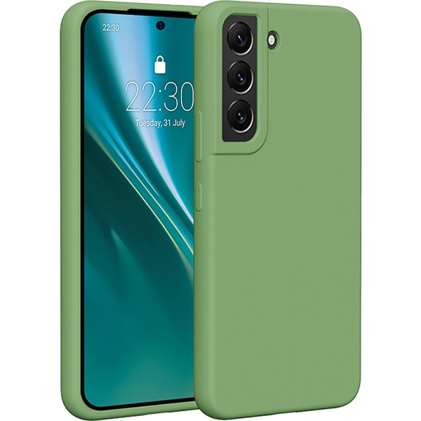 Etteri Silicone Tok Samsung Galaxy S22 - Világoszöld