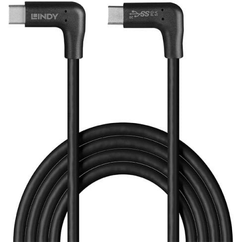 Lindy 32022 USB kábel USB 3.2 Gen 2 (3.1 Gen 2) 0,5 m USB C Čierna
