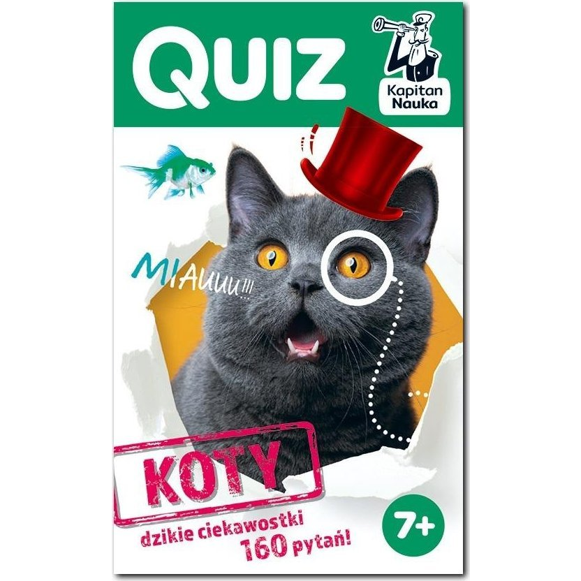 Edgard Kapitan Nauka Quiz Koty - Macskás Kvízjáték 7+ éves kortól (9788367663120)