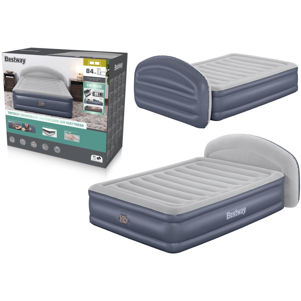 Bestway 671BD légmatrac Kétszemélyes matrac Kék, Szürke (671BD)