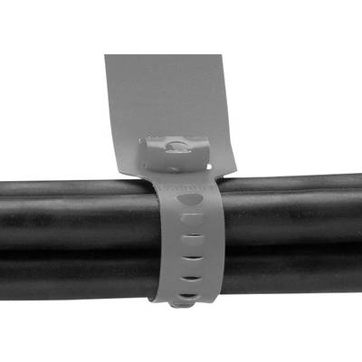 Panduit CM4S-L8 CM4S-L8 Kábelkötöző 19.10 mm Szürke Feliratozó mezővel, Nyílt kötöző véggel 1 db (CM4S-L8)