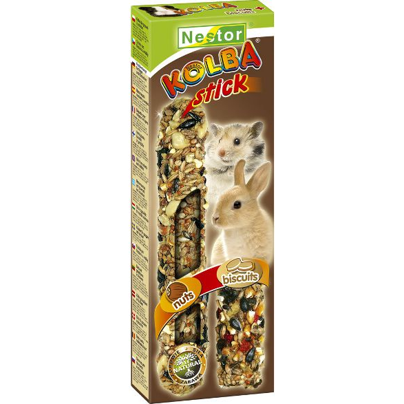 Nestor Dupla Rúd Rágcsálónak Mogyoró+Biscuit 115gr (000494)