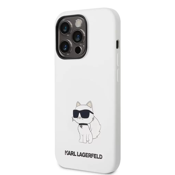 Кейс Karl Lagerfeld бял KLHCP14LSNCHBCH за iPhone 14 Pro