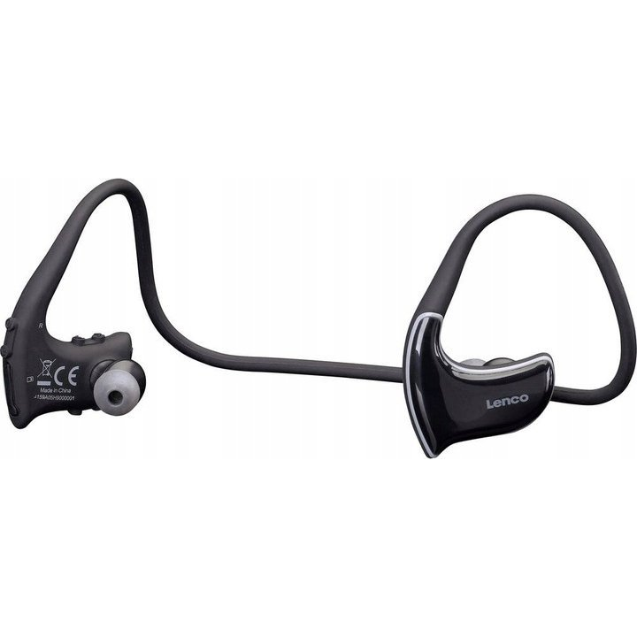 Lenco BTX-750BK Sport In Ear headset Bluetooth® Fekete Headset, Nyakpánt, Izzadásálló (A004159)