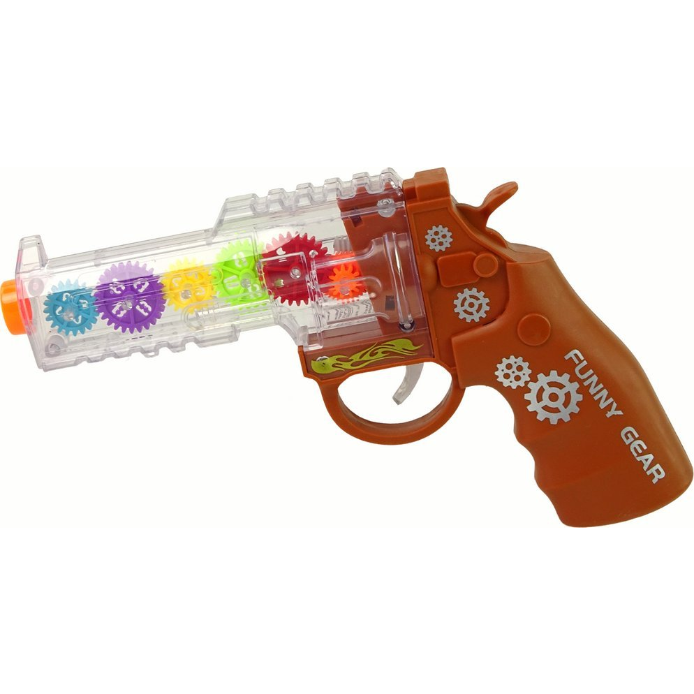 Pisztoly Színes Fények Hang Barna 15845 (15845)