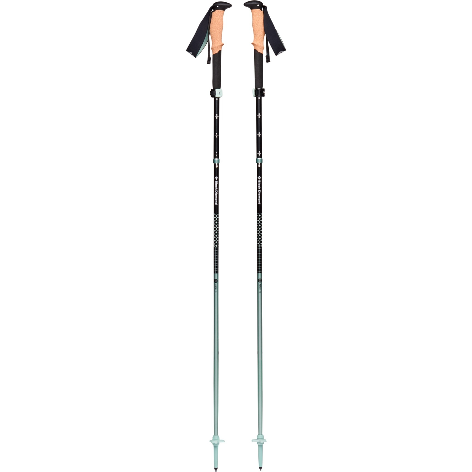 Black Diamond Pursuit FLZ Túrabot - Fekete/Zöld (110-125cm) (BD1100679478S_M1)