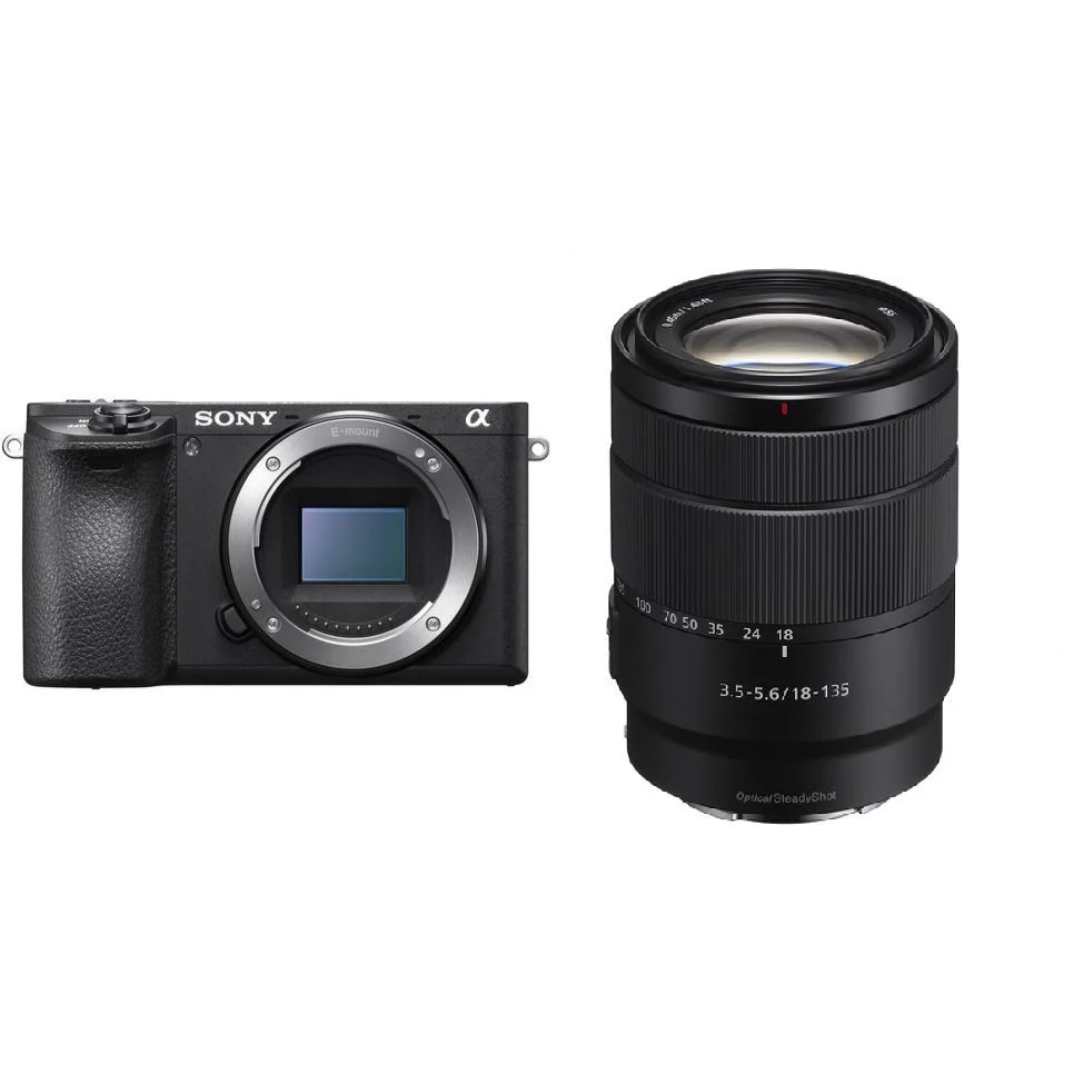 Sony Alpha ILCE-6400 Digitális fényképezőgép + E 18-135mm f/3.5-5.6 OSS Objektív - Fekete (ILCE6400MB.CEC)