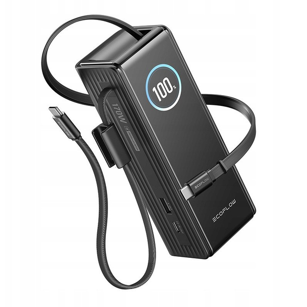 EcoFlow RAPID Power Bank 25000mAh 170W с вграден кабел