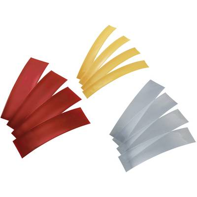 Akku zsugorcső 2:1 piros/átlátszó/sárga, Tru Components (1570851)