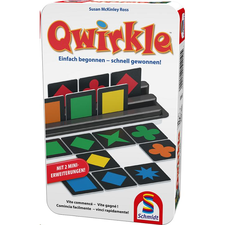 Schmidt Qwirkle fémdobozos társasjáték 2-4 játékos (COM34407)