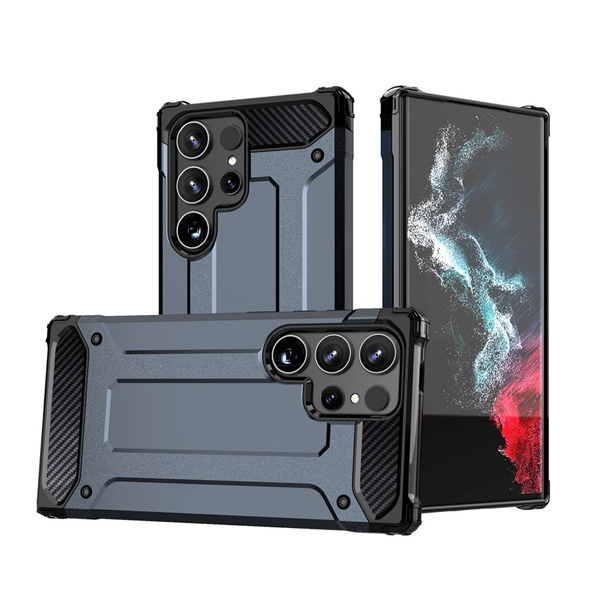 gigapack Defender szilikon telefonvédő (ütésállóság, légpárnás sarok, fémhatás) SÖTÉTKÉK Samsung Galaxy S25 Ultra (SM-S938) " csomagolás" (GP-167030)