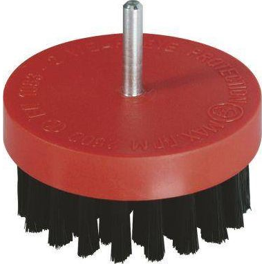 Perie de lustruit pentru lemn, Wolfcraft, 80 mm/6 mm, Rosu/Negru