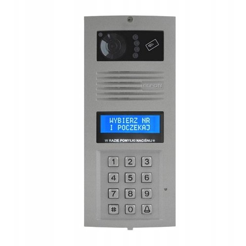 Elfon OP-SL255RC HR P Optima ELFON SLAVE Panel wideodomofonu 700 linii z czytnikiem RFID, popiel