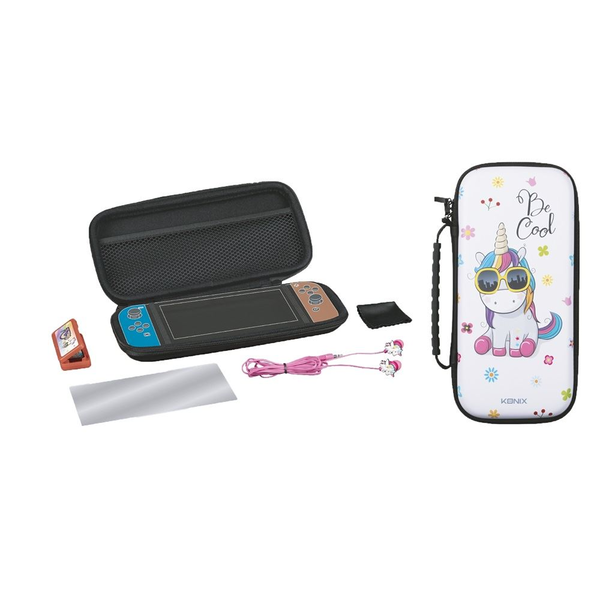 SADA PŘÍSLUŠENSTVÍ PRO NINTENDO SWITCH 4V1 JEDNOROŽEC