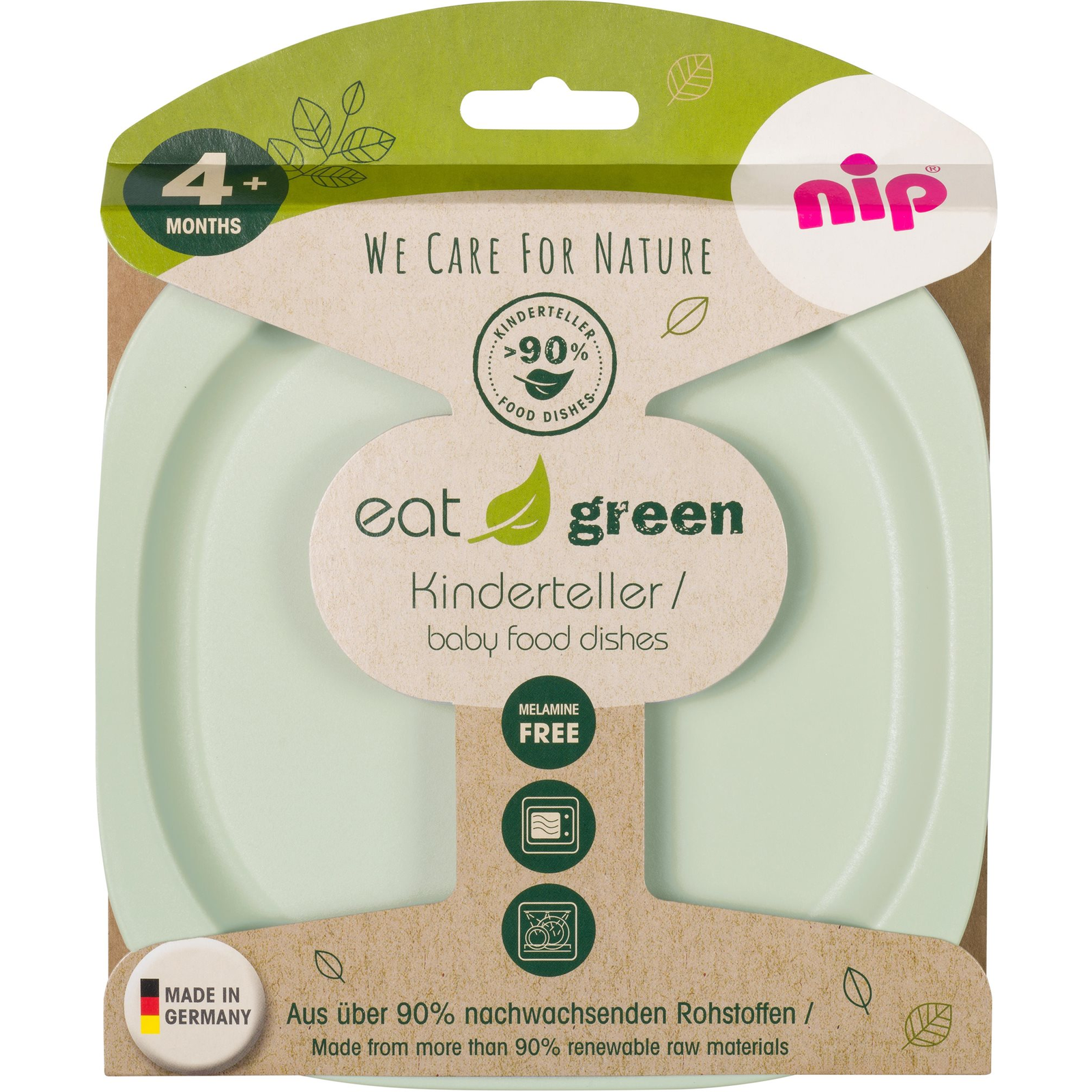 NIP Green Line 2 darab tányér Green/Light green (4000821416390)