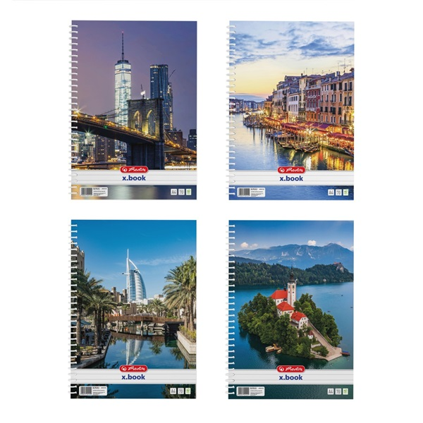 Herlitz City II A4 70 lap vonalas spirálfüzet (400201492)