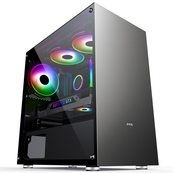Carcasa microATX, MS, 365x210x385mm, Gri