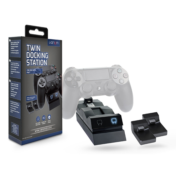 Venom Twin Docking Station schwarz                       PS4