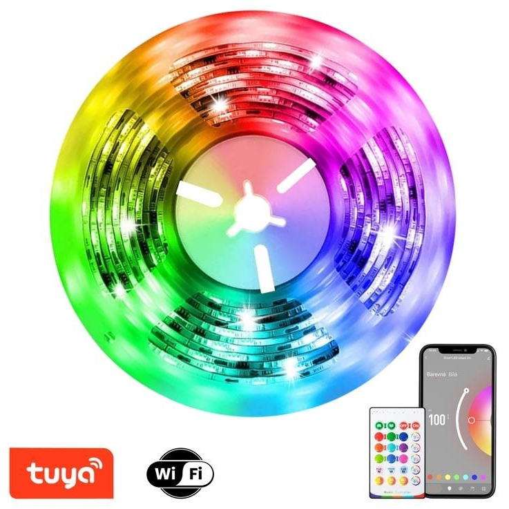 IMMAX NEO LITE Smart 10 m (2x 5 m), RGB+CCT, színes, dimmelhető, WiFi, távirányító, MUSIC (07775L)