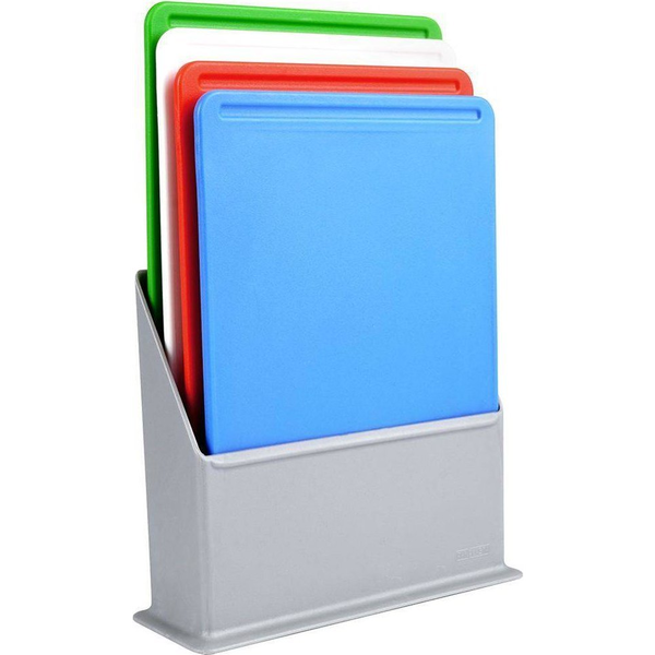 Plastične deske za rezanje s stojalom 20x15 cm 4 kosi.